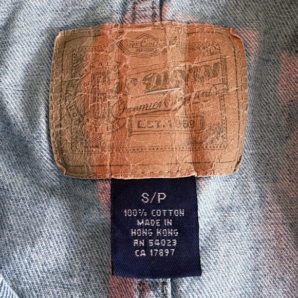 Vintage Gap Light Wash CROPPED Denim Vest with Front Pockets - Picture 7 of 7